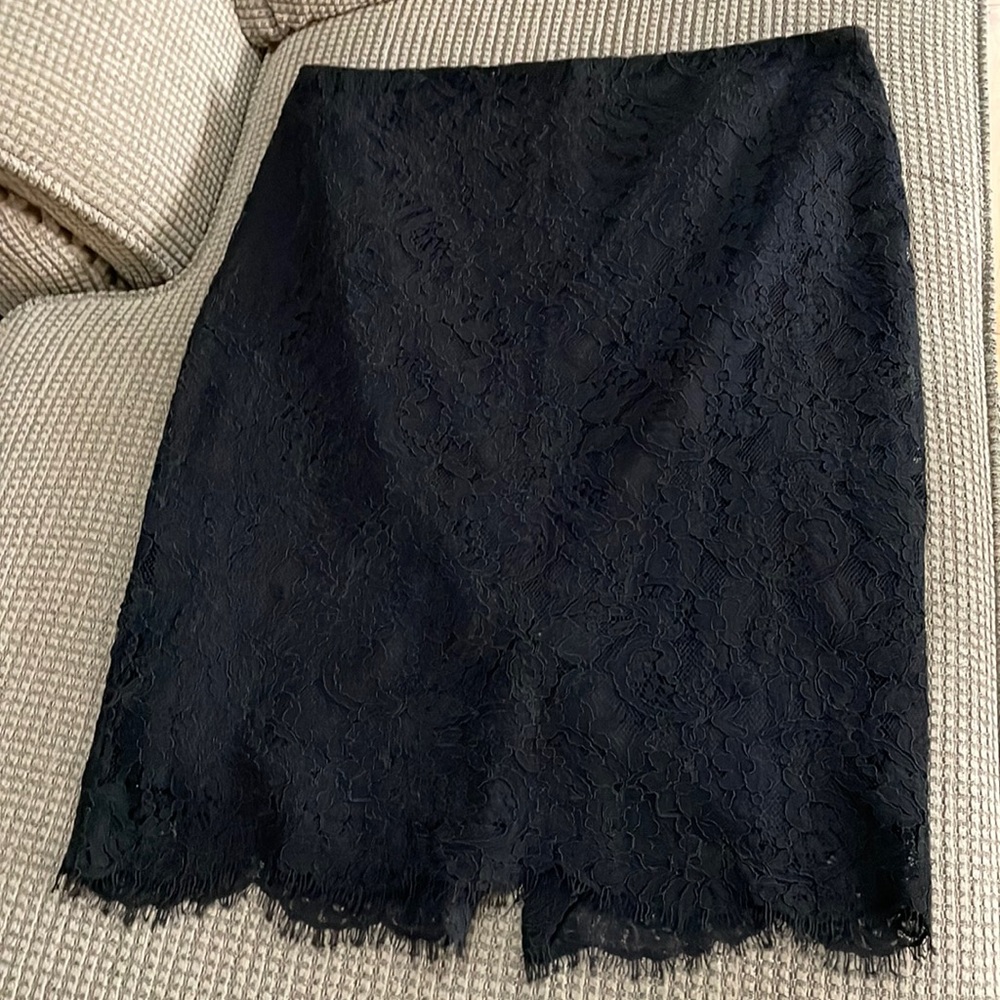 Ralph Lauren black lace skirt (sz 12) - Picture 1 of 8